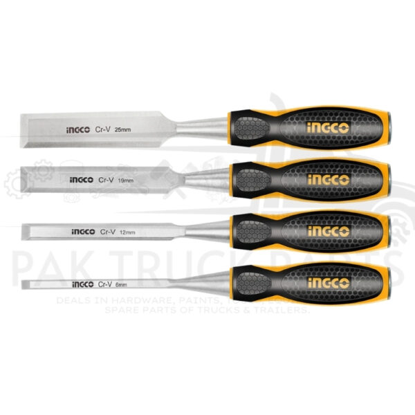 ingco 4 pcs wood chisel set