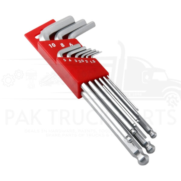 shili tools 9 piece extra long hex key wrench set