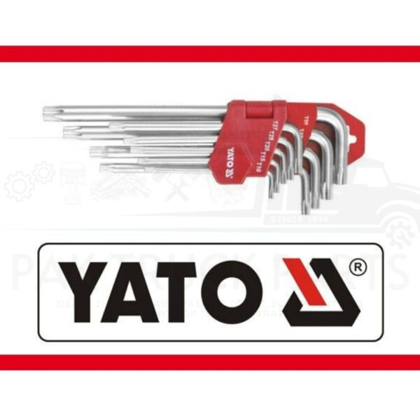 yato yt 0512 9 piece hex key wrench set