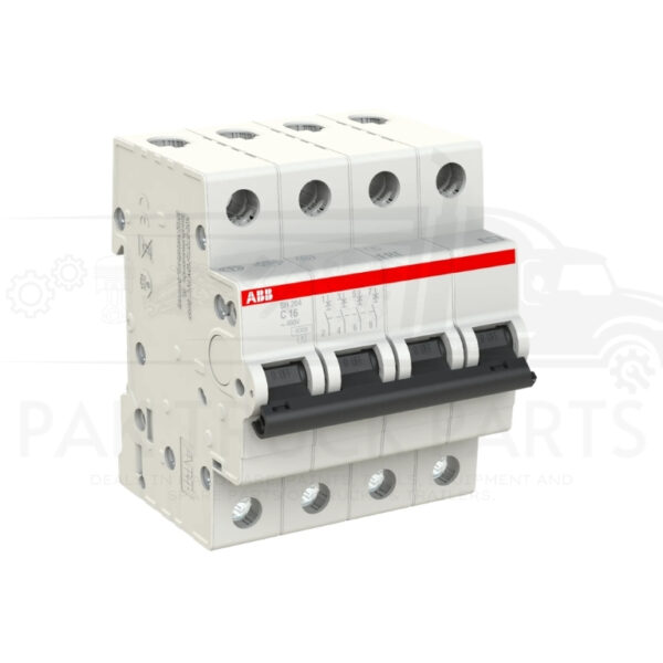 abb sh 200 series miniature circuit breaker (c curve)