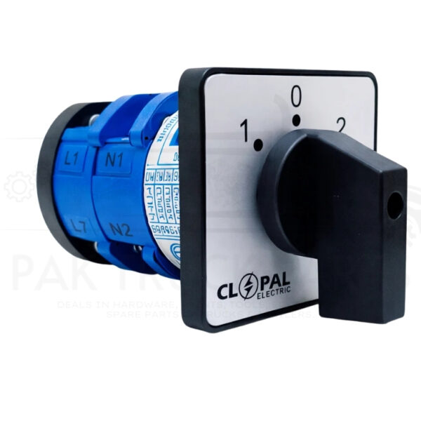 clopal 32amp 2 meters phase & neutral rotary changeover switch smale