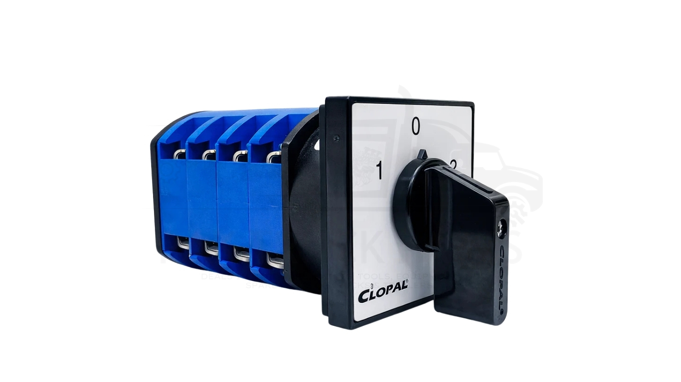 clopal 50a 2 line phase & neutral changeover switch – 8 terminal (large) clopal 50a 2 line phase & neutral changeover switch – 8 terminal (large)