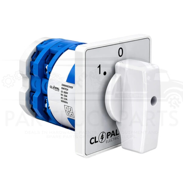 clopal 50amp 2 meters phase & neutral rotary changeover switch large 4 terminals