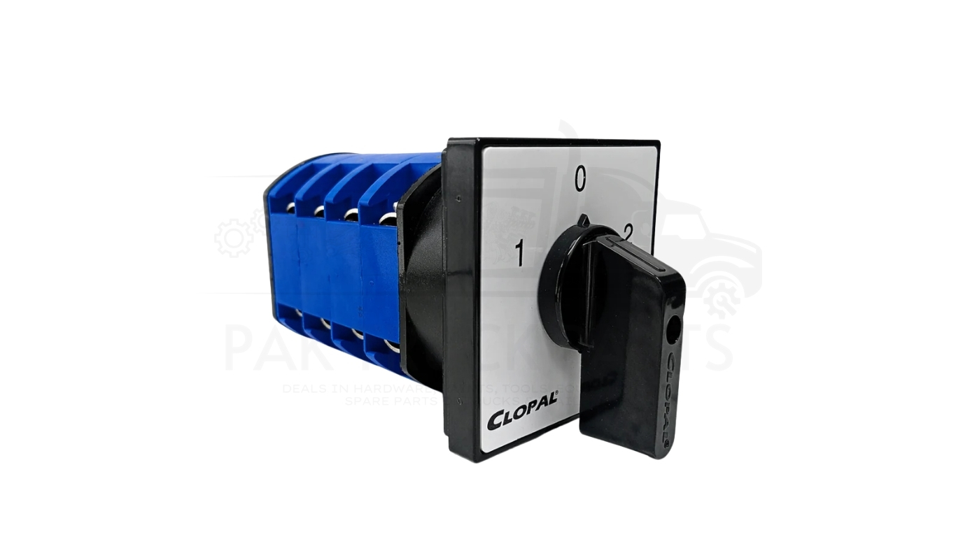 Clopal 75Amp 2 Meters Phase & Neutral Rotary Changeover Switch Large - 8 Terminals