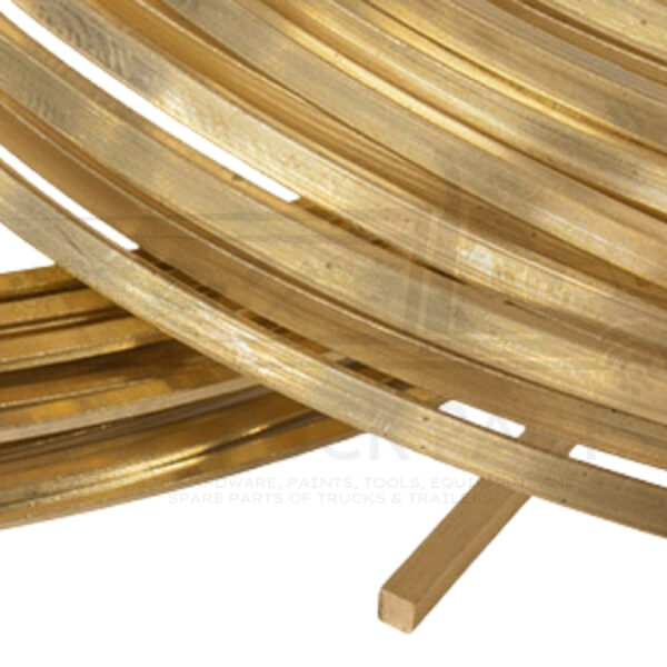 square brass wire coil