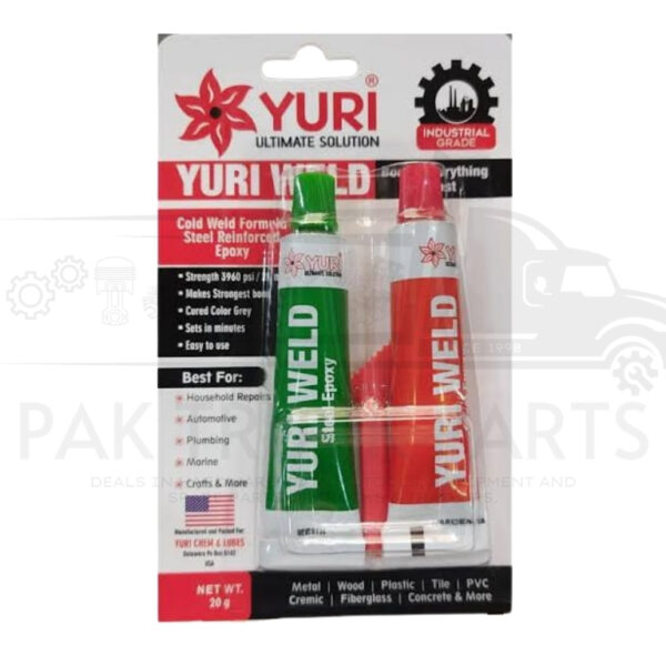 yuri weld industrial grade steel reinforced epoxy adhesive