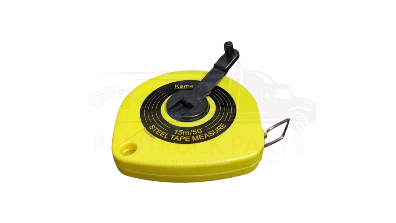 the komelon 15m/50ft measuring tape is a long distance, professional grade measuring tool typically designed with a durable, open reel casing and a flexible, fiberglass blade, making it suitable for construction, surveying, and large scale diy projects. it is known for its high impact abs frame, which provides a sturdy grip and long lasting durability, surpassing economy tape measures. the komelon 15m/50ft measuring tape is a long distance, professional grade measuring tool typically designed with a durable, open reel casing and a flexible, fiberglass blade, making it suitable for construction, surveying, and large scale diy projects. it is known for its high impact abs frame, which provides a sturdy grip and long lasting durability, surpassing economy tape measures.