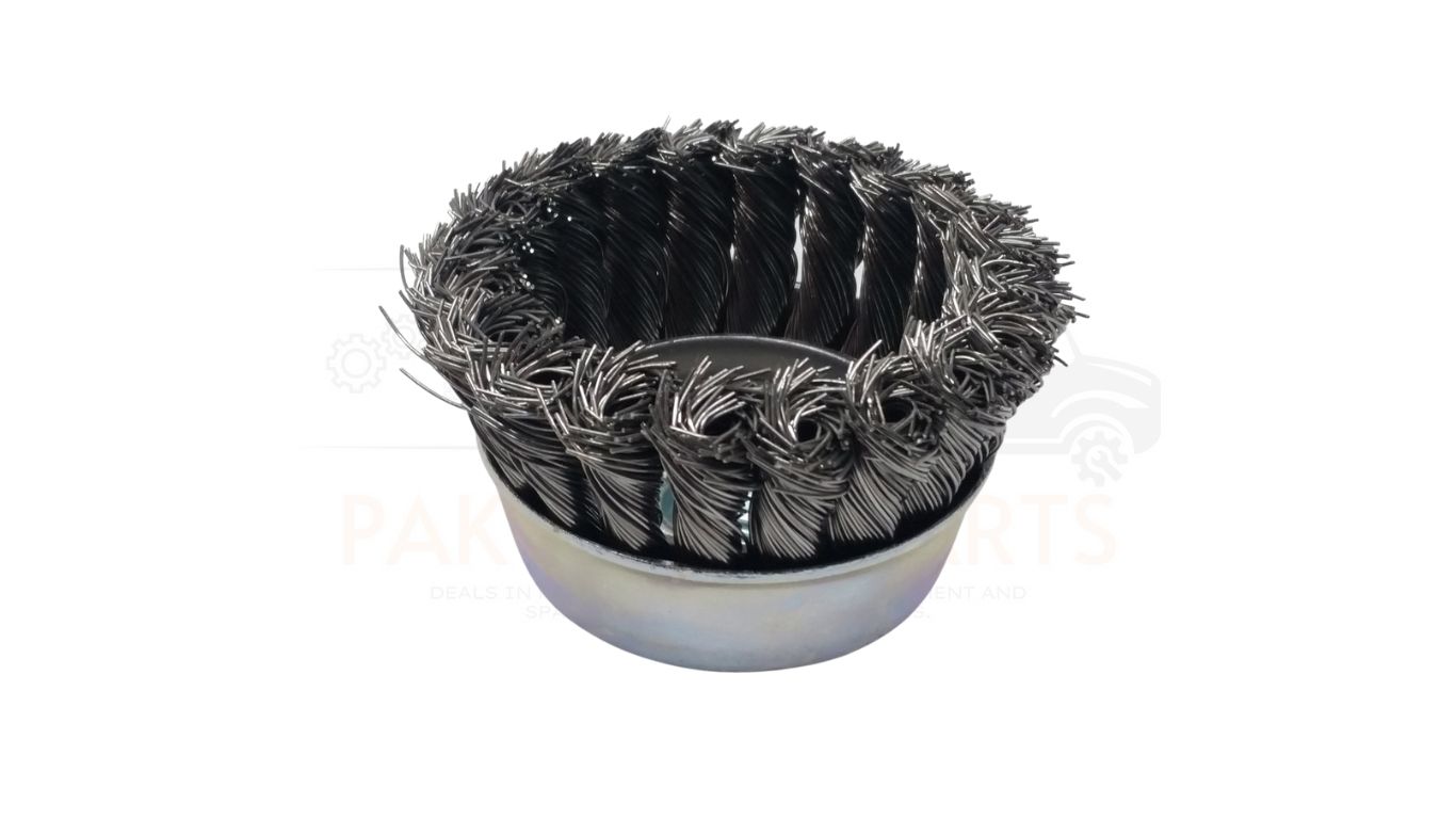 lessmann 5 piece twist knot crimped wire cup brush set lessmann 5 piece twist knot crimped wire cup brush set