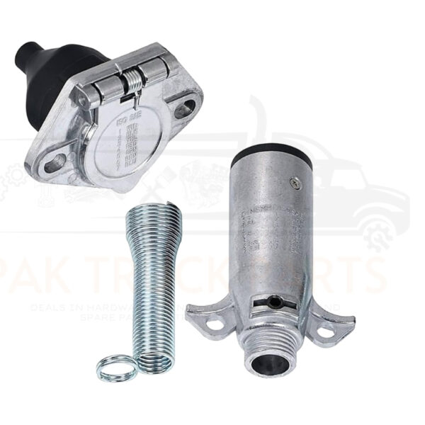 7 pin/7 pole trailer wiring connector socket set