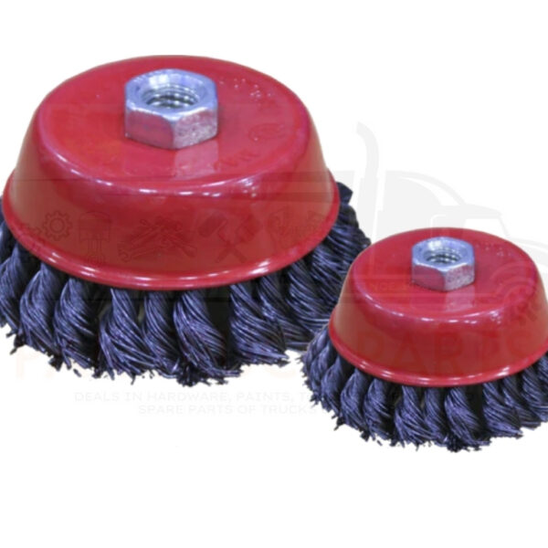 twisted hard wire cup brush