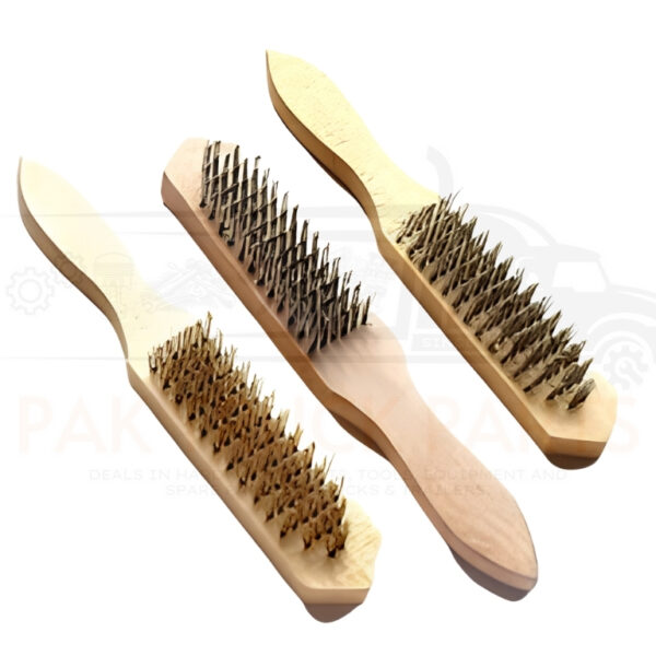 wooden handle steel wire brush
