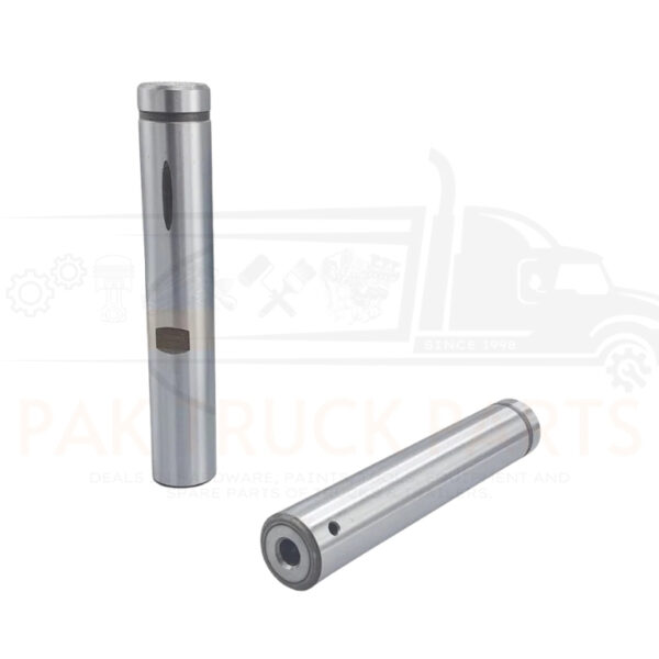 king pin for hino fda king pin for a hino fd is the heavy duty hinge pin connecting the front axle to the steering knuckle, allowing the wheels to pivot smoothly. it bears the vehicle's immense weight while maintaining steering stability and wheel alignment on rough roads.